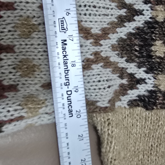 NWT Elsamanda Sweater Sz L Alpaca Wool Blend Boucle Aztec Fairisle Made in Italy - Picture 13 of 14